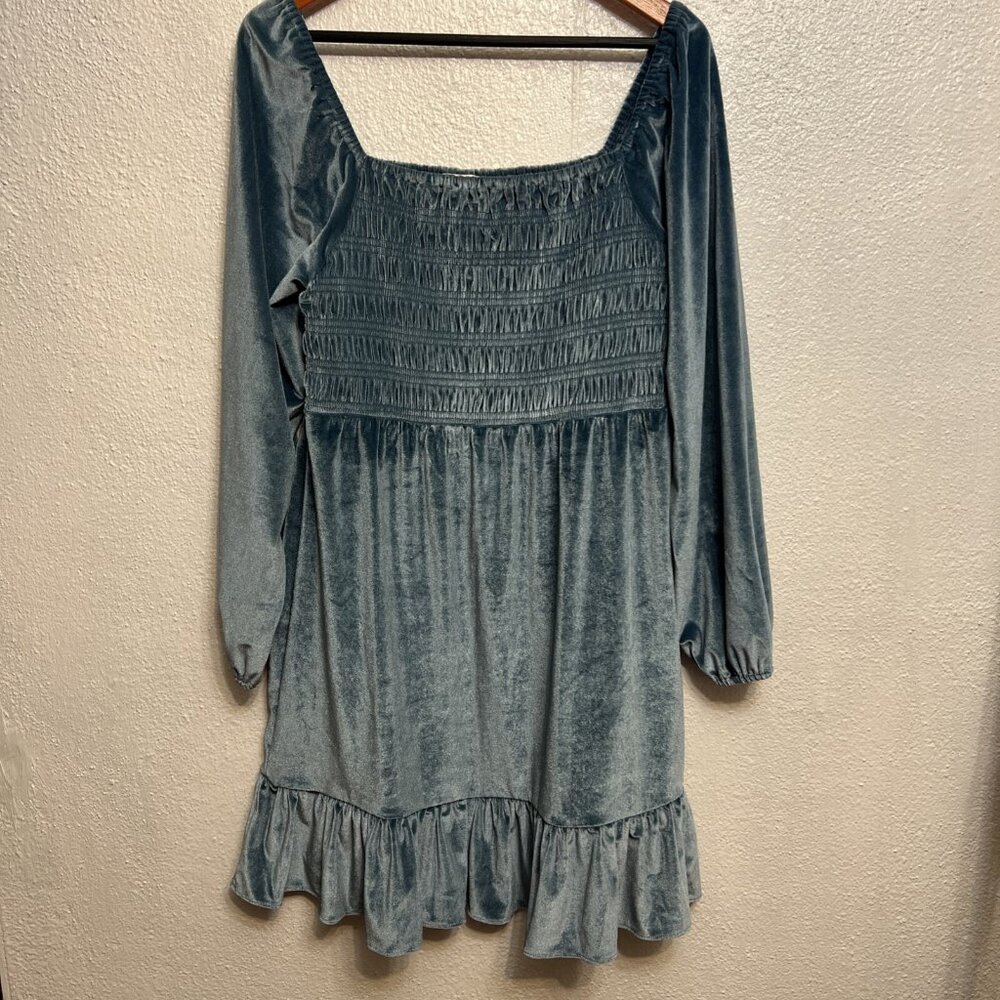 LC Lauren Conrad velvet Petite Women Dress New  Size M Petite tiered‎ hem party